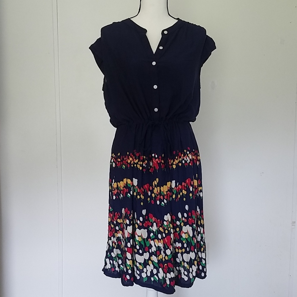 Old Navy Navy and Floral Dress.